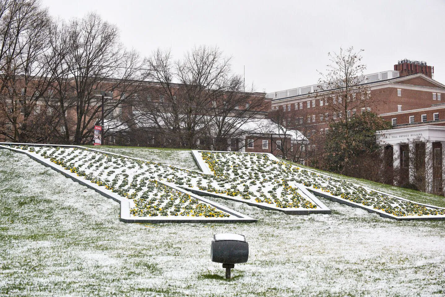M Circle with snow