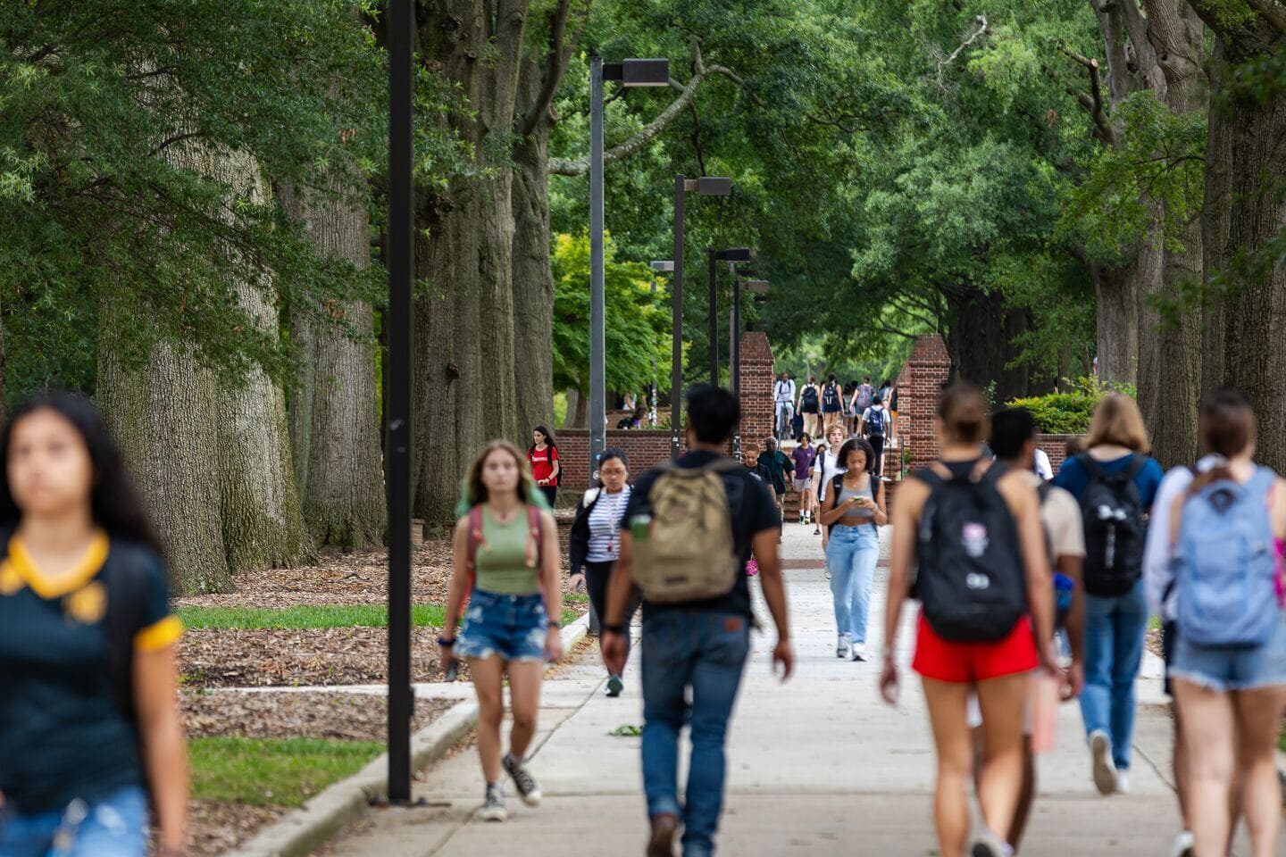 Students Walking on McKeldin Mall