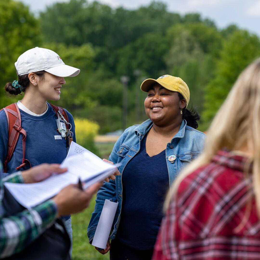Urban Farm incubator at Watkins Regional Park. Outdoor classroom research with Professor Rachel Goldstein teaching MIEH773: Foodborne, Waterborne and Airborne Infectious Diseases, part of the School of Public Health: Maryland Institute for Applied Environmental Health..